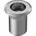 Bsc Preferred Self Sealing Heavy-Duty Rivet Nut Aluminum 8-32 Internal Thread .020 - .080 Thick, 10PK 93484A341